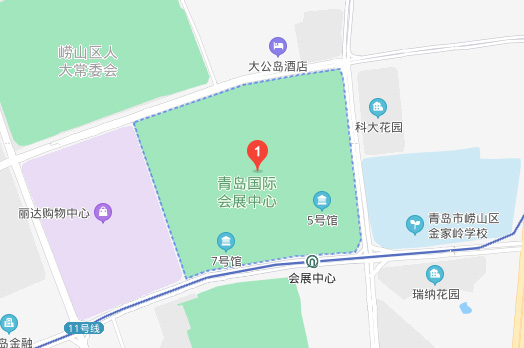青岛家博会展馆国际会展中心地图